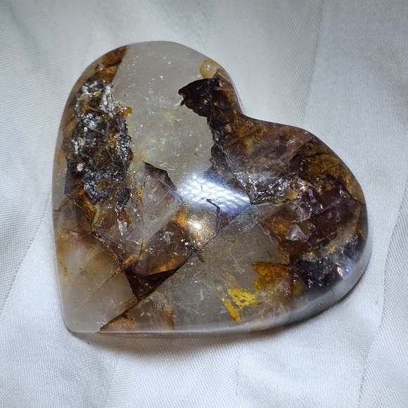 82g, Puffy Golden Healer Heart Carving, New! - Picture 11 of 11